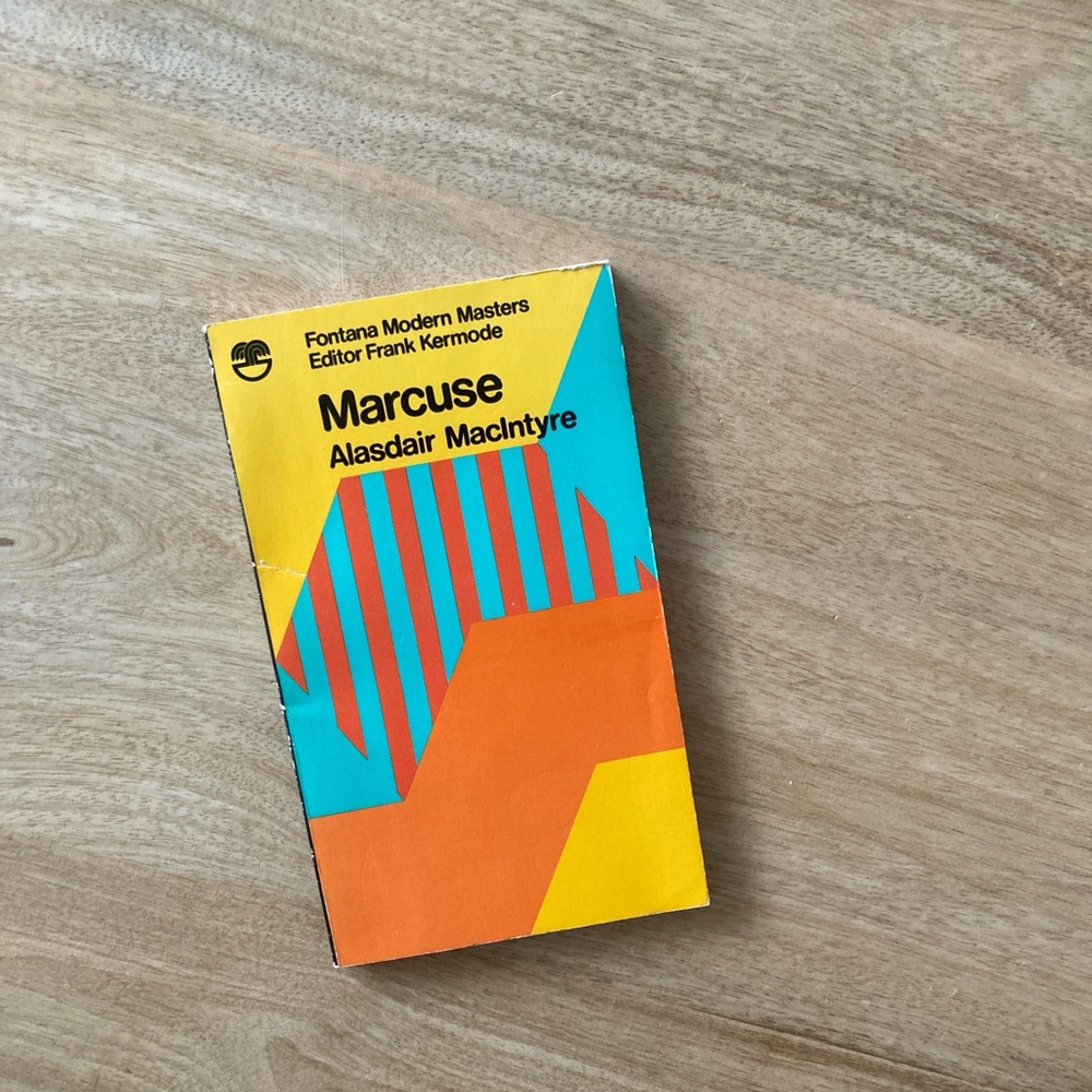 Marcuse by Alasdair MacIntyre Book